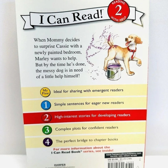 MARLEY MESS DOG Paperback Book I Can Read! Level 2 by John Grogan Brand New - Picture 2 of 2